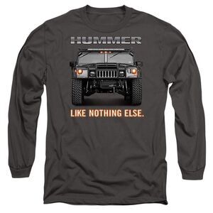 Hummer Unisex Adult Like Nothing Else Long-Sleeved T-Shirt / Charcoal